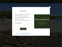 Tablet Screenshot of perranuthnoe.com